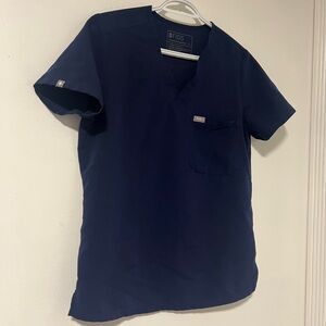 Figs Women’s Navy Blue Short Sleeve Scrub